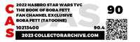 2022 Hasbro Star Wars Vintage Collection Boxed Action Figure - Boba Fett (Tatooine) Fan Channel Exclusive Item SW# 125