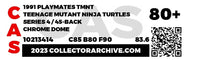 1991 Playmates Teenage Mutant Ninja Turtles Carded Action Figure - Chrome Dome ITEM #N106