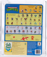 1990 Playmates Teenage Mutant Ninja Turtles Carded Action Figure - Ray Fillet (Blue V) ITEM # N101