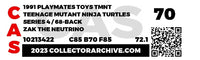 1991 Playmates Teenage Mutant Ninja Turtles Carded Action Figure - Zak The Neutrino ITEM # N103