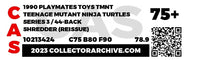 1990 Playmates Teenage Mutant Ninja Turtles Carded Action Figure - Shredder (Reissue) ITEM# N110
