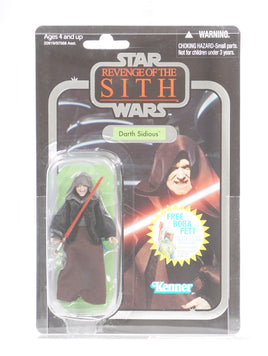 2010 Hasbro Star Wars Vintage Collection Carded Figure - VC12 Darth Sidious UGH Item # SW106