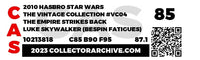 2010 Hasbro Star Wars Vintage Collection Carded Figure - VC04 Luke Skywalker (Bespin Fatigues) Item SW111