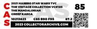 2021 Hasbro Star Wars Vintage Collection Carded Figure - VC185 Greef Karga Item # SW103