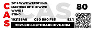 2019 Mattel Masters of the WWE Carded Action Figure - Sting ITEM # WWE104