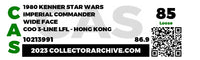 1980 Kenner Star Wars Loose Action Figure - Imperial Commander - Wide Face Item # 1A309