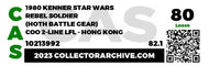 1980 Kenner Star Wars Loose Action Figure - Rebel Soldier (Hoth Battle Gear) Item # 1A350