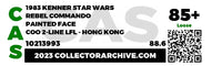 1983 Kenner Star Wars Loose Action Figure - Rebel Commando - Painted Face Item # 1A315