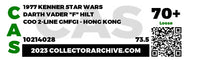1977 Kenner Star Wars Loose Action Figure - Darth Vader - Standard Lightsaber Item # 1A330