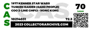 1977  Kenner Star Wars Loose Action Figure - Tusken Raider (Sandpeople) Item # 1A354