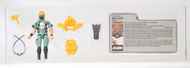 1986 Hasbro G.I. Joe Loose Action Figure & Filecard - Wet-Suit ID GIJ563