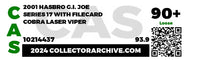 2001 Hasbro G.I. Joe Loose Action Figure & Filecard - Cobra Laser Viper ID GIJ513