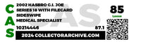 2002 Hasbro G.I. Joe Loose Action Figure & Filecard - Sideswipe ID GIJ504