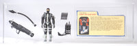 2001 Hasbro G.I. Joe Loose Action Figure & Filecard - Cobra Fast Blast Viper ID GIJ518