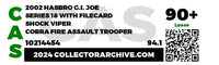 2002 Hasbro G.I. Joe Loose Action Figure & Filecard - Shock Viper ID GIJ507