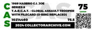 1989 Hasbro G.I. Joe Loose Action Figure & Filecard - T.A.R.G.A.T. ID GIJ560