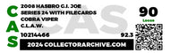 2008 Hasbro G.I. Joe Loose Action Figure & Filecards - Cobra Viper (C.L.A.W.) ID GIJ550
