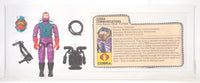 1985 Hasbro G.I. Joe Loose Action Figure & Filecard - Tele-Vipers ID GIJ568