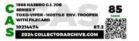 1988 Hasbro G.I. Joe Loose Action Figure & Filecard - Toxo-Viper ID GIJ567