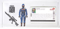 2004 Hasbro G.I. Joe Loose Action Figure & Filecard - Cobra Squad Leader (v2) ID GIJ553