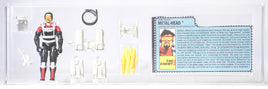 1990 Hasbro G.I. Joe Loose Action Figure & Filecard - Iron Grenadiers Metal-Head ID GIJ537