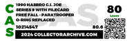 1990 Hasbro G.I. Joe Loose Action Figure & Filecard - Free Fall ID GIJ535