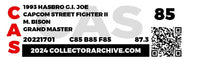 1993 Hasbro G.I. Joe Carded Action Figure - Capcom Street Fighter II M. Bison ID GIJSF111