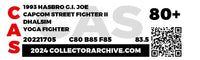 1993 Hasbro G.I. Joe Carded Action Figure - Capcom Street Fighter II Dhalsim ID GIJSF107