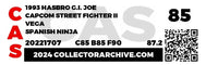 1993 Hasbro G.I. Joe Carded Action Figure - Capcom Street Fighter II Vega ID GIJSF105
